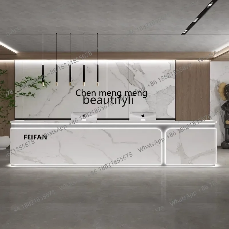 A182 C Simple company, reception desk high-end hotel checkout page gym training institution counter table