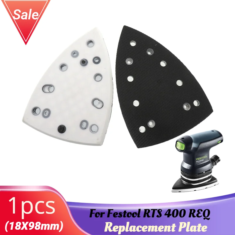 1Pcs 148X98mm Triangular Hook &loop Sanding Pad 17 Holes Replacement Plate for Festool DTS 400 REQ