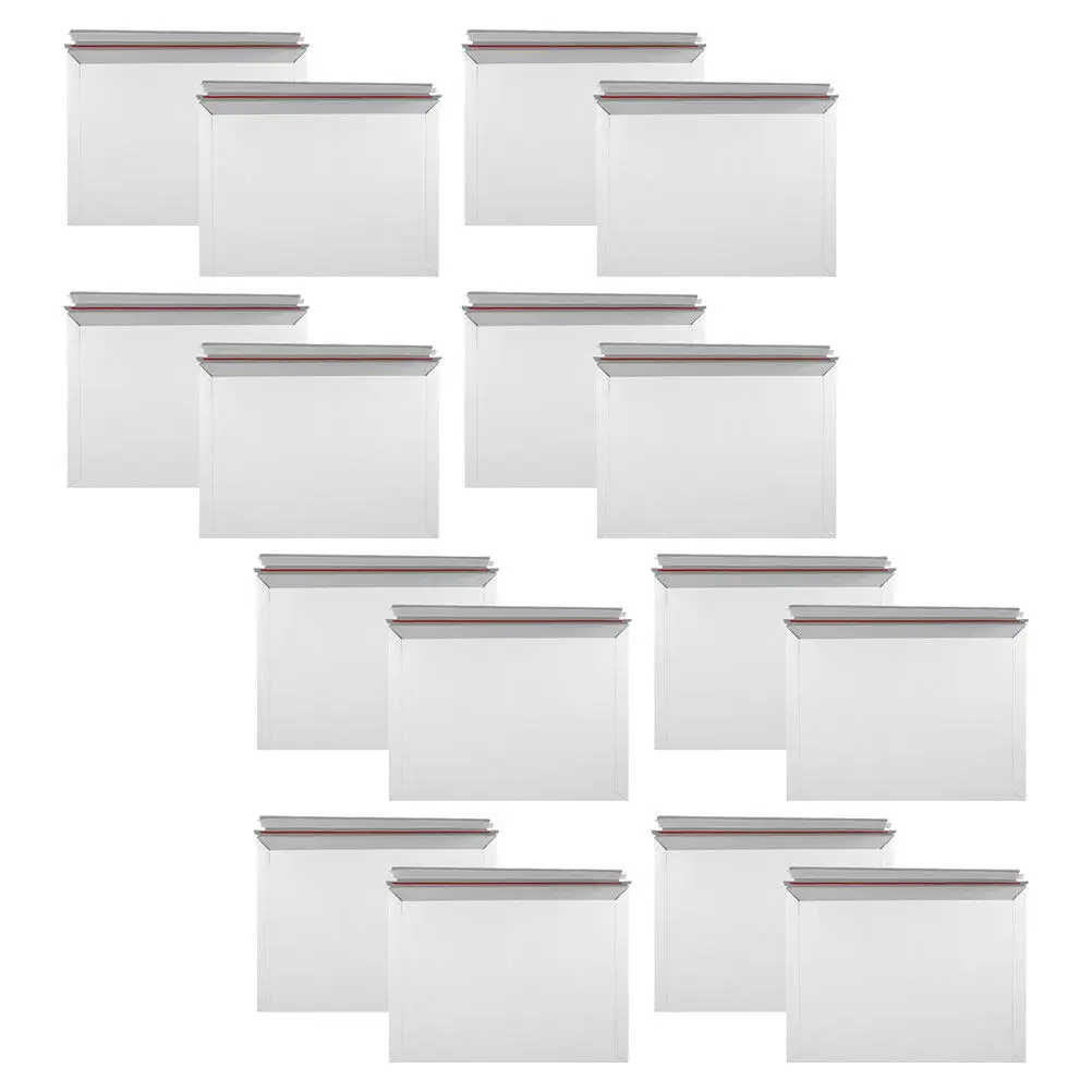 

25Pcs Self-Sealing Photo Document Mailers Sturdy Cardboard Envelopes Stay-Flat Shipping for Documents Art Prints Invitations