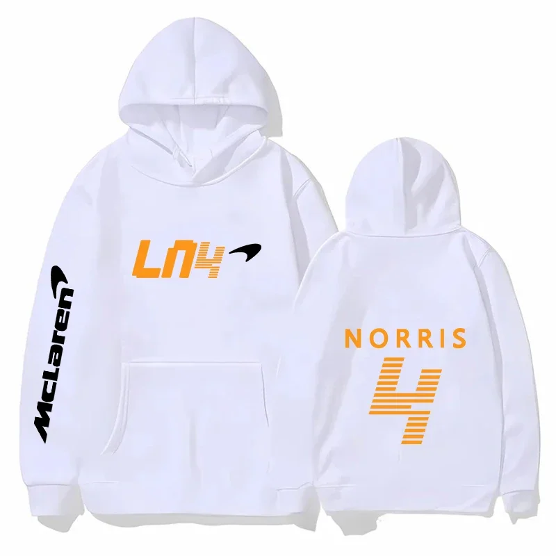 New Women's Fashion Hoodies Lando Norris 4 Pattern Print Hoody Casual Street Sweatshirt Men Women High Quality Autunm Pullovers