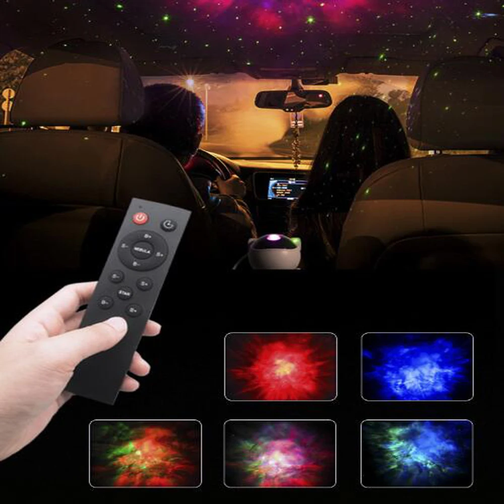 5V USB Led Galaxy Projector Night Lights Sky Laser Star Nebula Projection Desk Lamps For Bedroom Decoration Atmospher Light