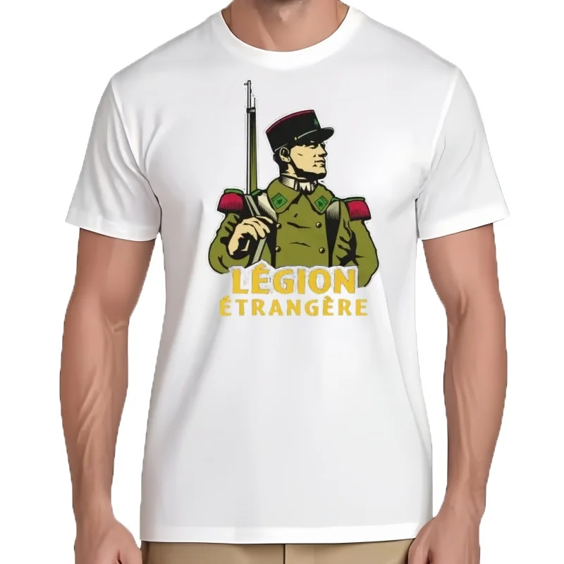 Legião Etrangere paracaidista regimiento extranjero francês Legio Patria camiseta manga corta Casual 100% camisetas de