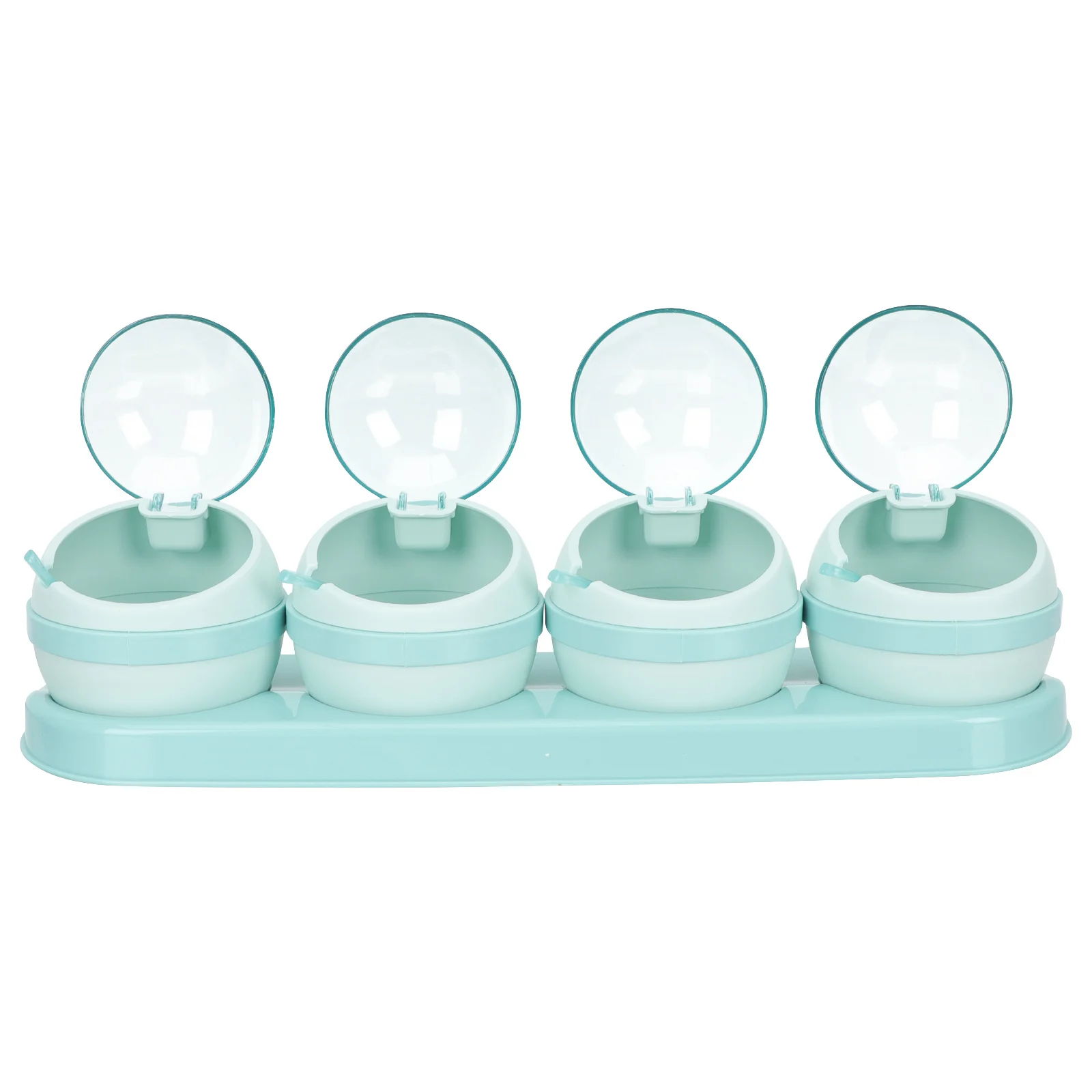 

1 set 1 Set Clear Seasoning Storage Jars Kitchen Condiment Organizer For Salt Pepper Sugar Paprika Seasoning Jar Set