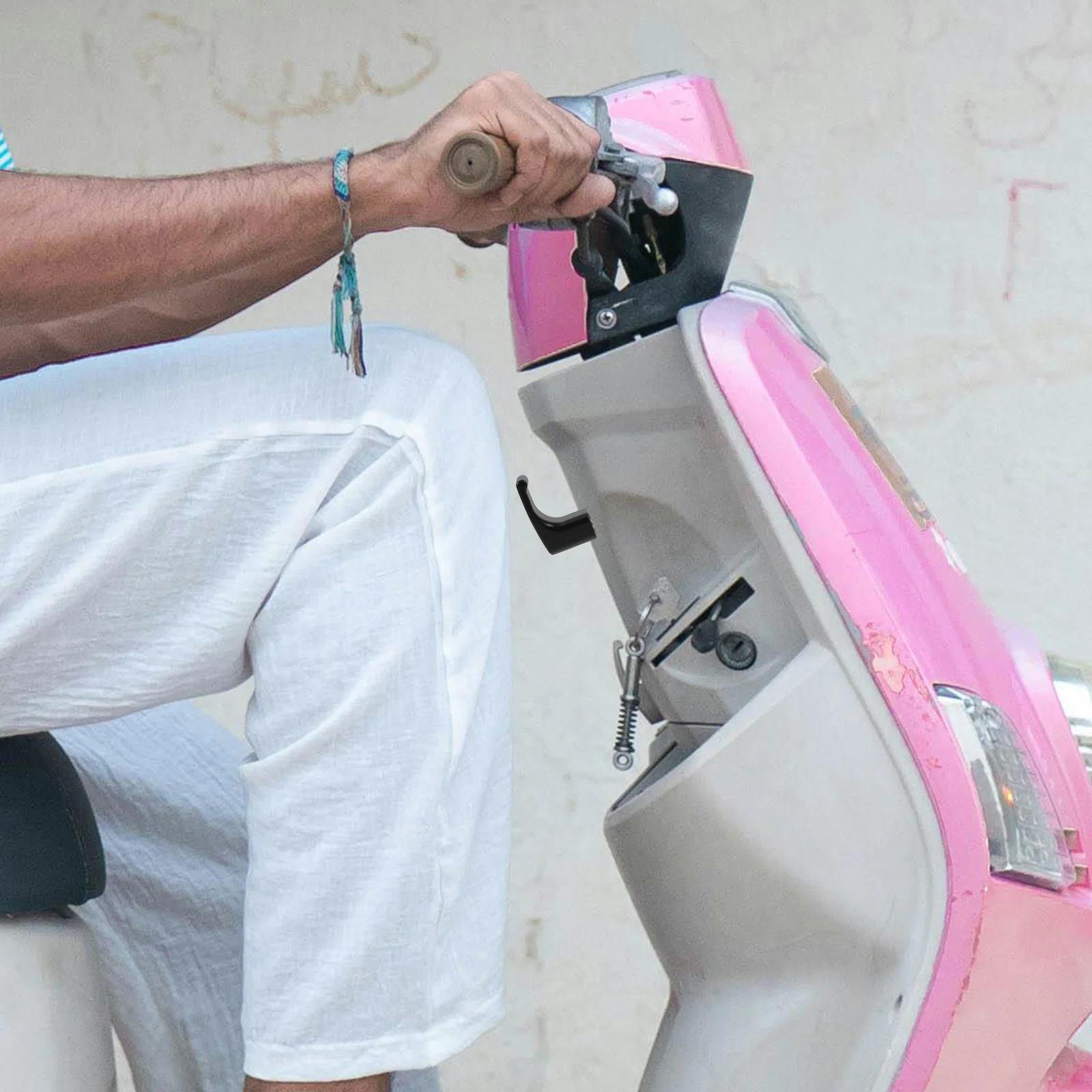 1 set gancio per bicicletta montato anteriore senza installazione trapano in lega di alluminio resistente per supporto per bici elettrica gancio per scooter