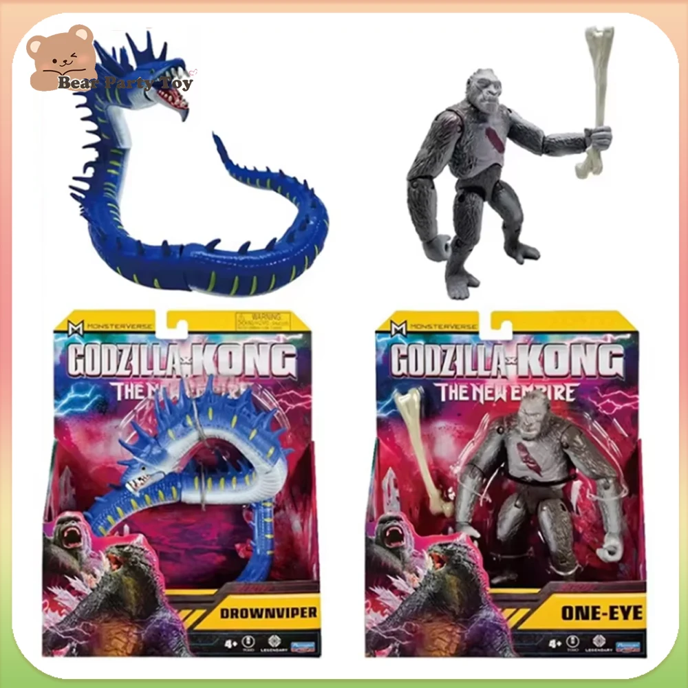 Hot Playmates Godzilla X Kong New Empire Anime Figure Drownviper One-Eye Play Action Figure Tiamat Mothra Toy Kid Birthday Gift