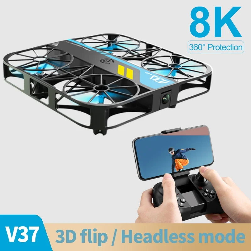 V37 8K الطائرة بدون طيار واي فاي طائرات بدون طيار FPV مع كاميرا HD 4k جيب التحكم عن بعد هليكوبتر طائرة أجهزة الاستقبال عن بعد لعب هدية الكريسماس للأطفال #1