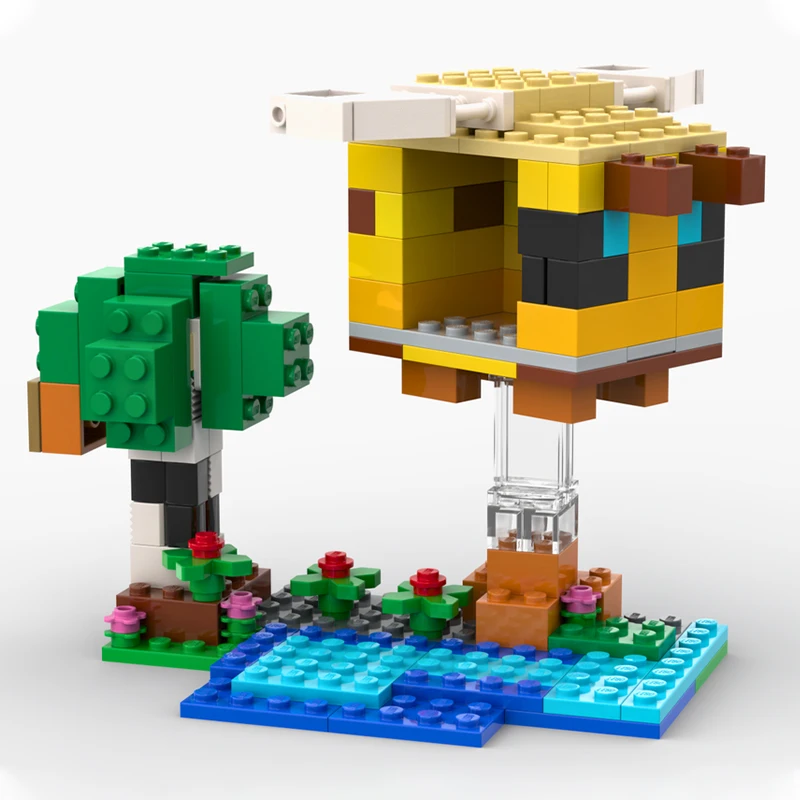 

139PCS MOC Minecraftesess Bee Cottage Modular DIY Assembly Building Blocks Educational Toys for Kids Birthday Gift