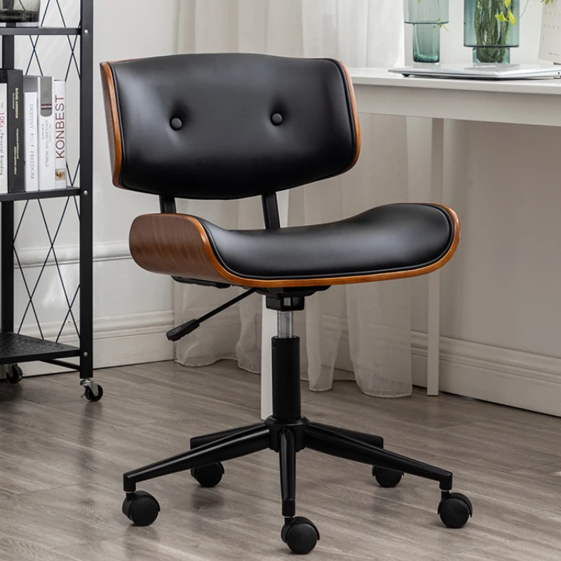 Light Luxury Computer Office Chairs Domestic Comfort Wood Study Simple Sedentariness Office Chairs Silla Gamer Furniture QF50OC