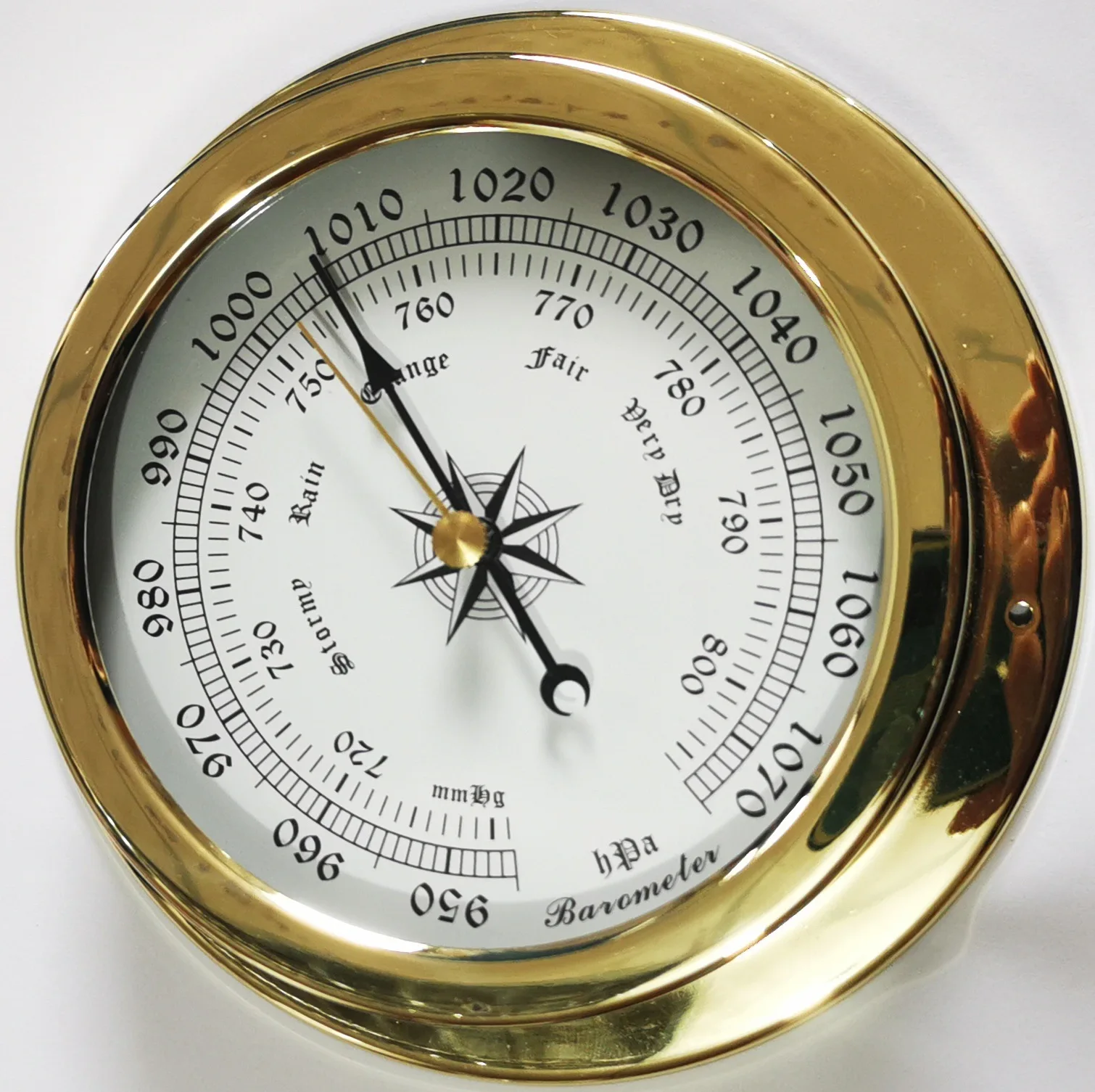 1 Pcs Boat Barometer Weather Station Set Wall Mounting Type  Brass for Case for Shell Lightw for Shell Marine