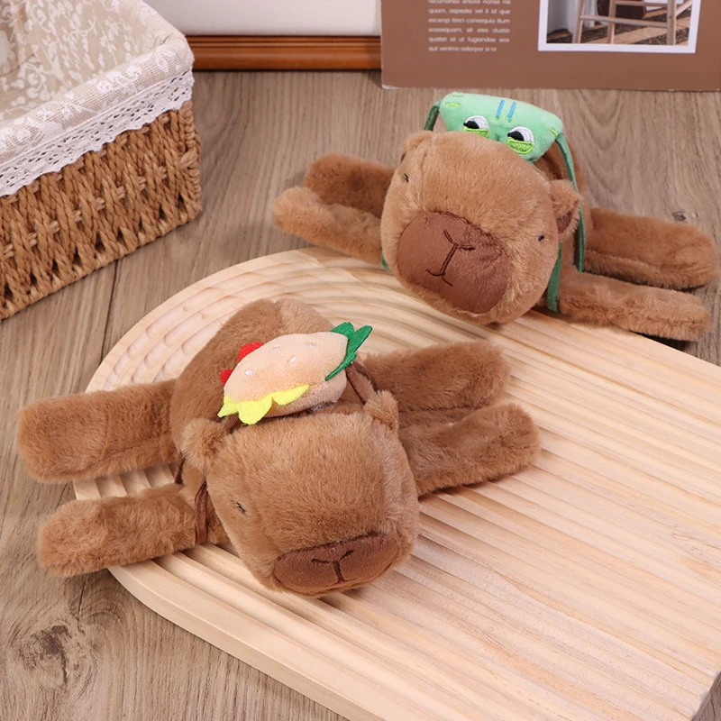 Kawaii Capybara Plush Doll Water Dolphin Doll Doll Doll Wrist Snap Ring Toys Plush Toys