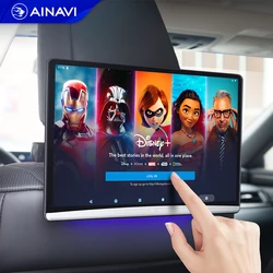 Ainavi 4K Monitor para reposacabezas de coche salida HDMI TV Multimedia trasera de coche Android 11,0 tableta multifunción pantalla táctil HDMI IN Airplay