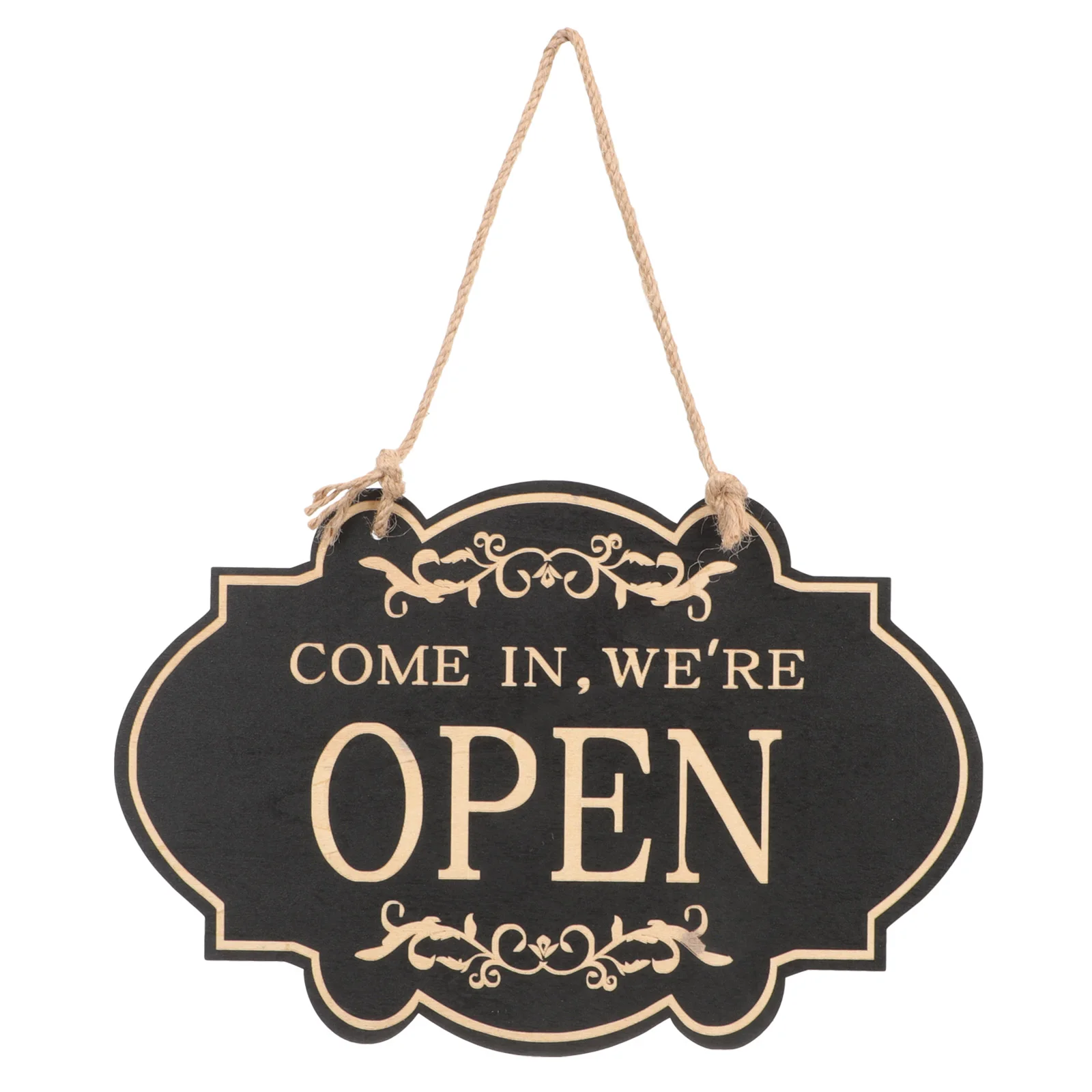 

Wooden Door Plate Store Sign Retro Open Closed Vintage Hanging Decor Farmhouse Kitchen Practical Long Use Craftsmanship