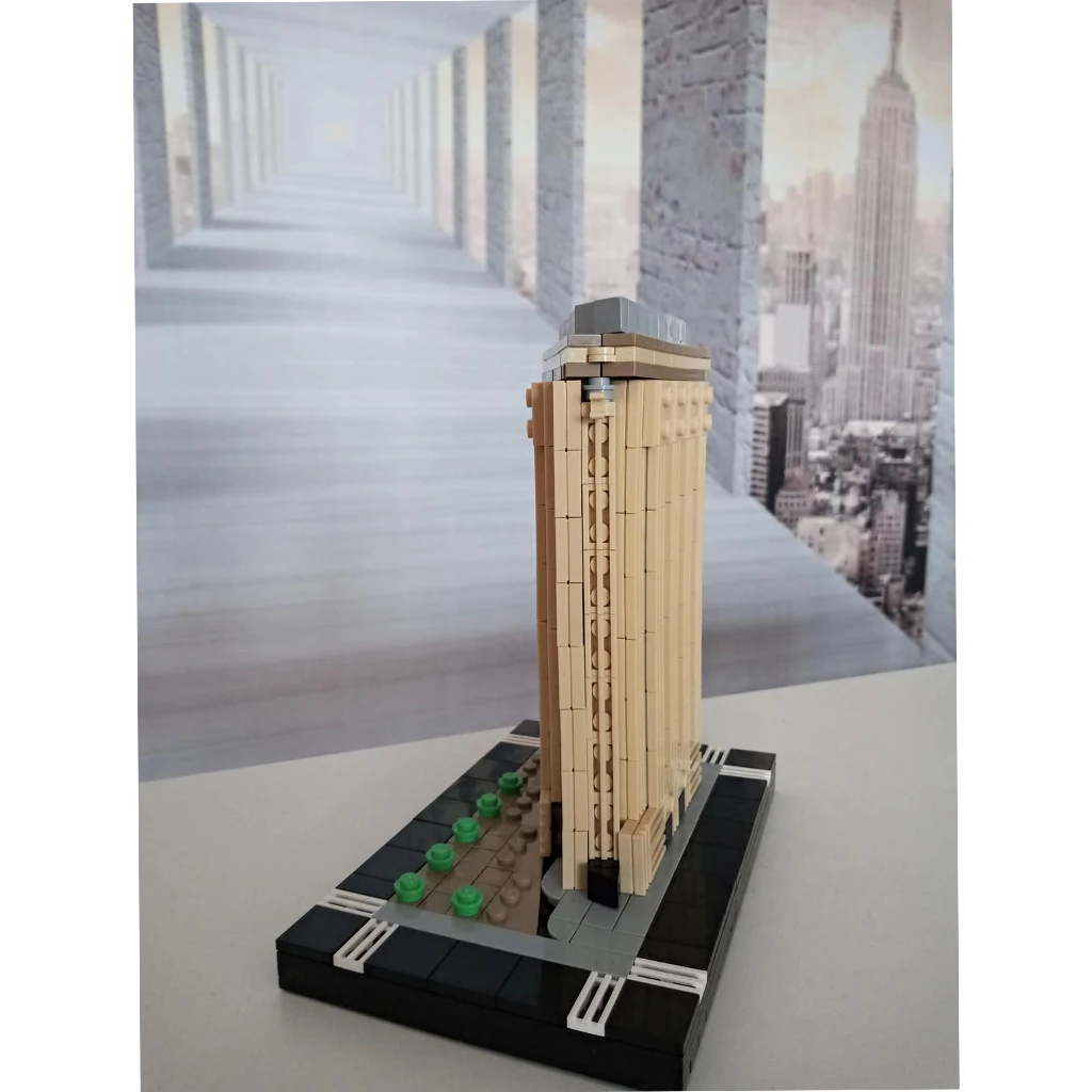 MOC-XM019 1/650 Schaal Flatiron Architectuur Model Met Pdf Tekeningen Bouwstenen Stenen Diy Speelgoed Verjaardag Kerstcadeaus