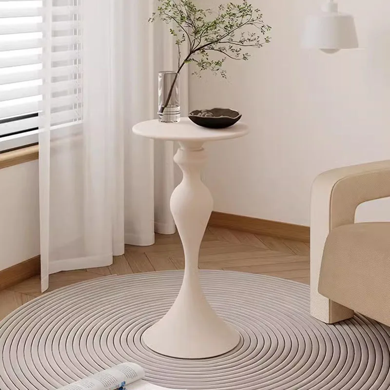 

Nordic Small White Coffee Table Round Living Room Marble Tea Coffee Tables Designer Minimalist Stolik Kawowy Modern Furniture