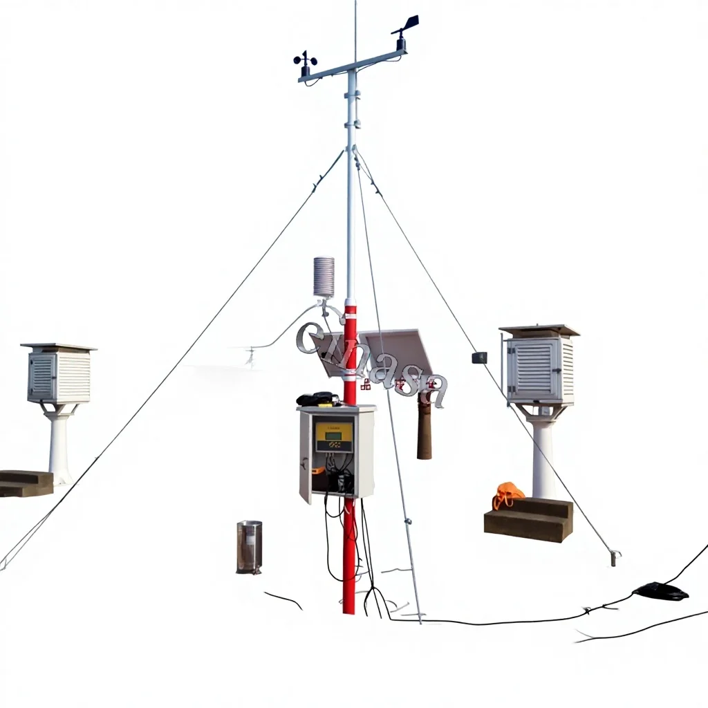 Multi-functional Weather Station Veinasa Strength Factory Direct 8 Elements Dual Power Supply Dual Communication DAWS008