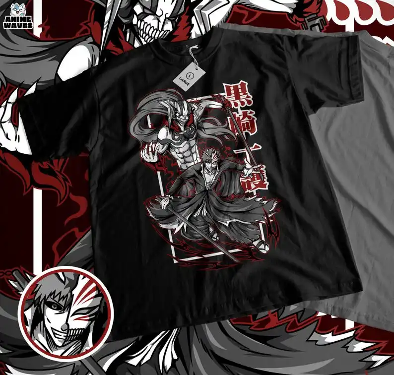 Reaper of Souls Unisex T-shirt - Japanese Anime Graphic, Manga Art, Spiritual Combat Theme, Action Apparel