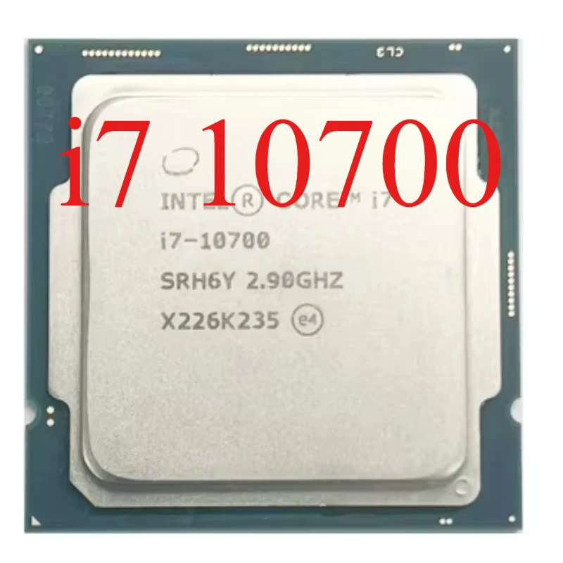 1pcs/lot Intel Core i7 10700 2.9GHz Eight-Core 16-Thread CPU 65W LGA 1200 No Fan Used Test perfect