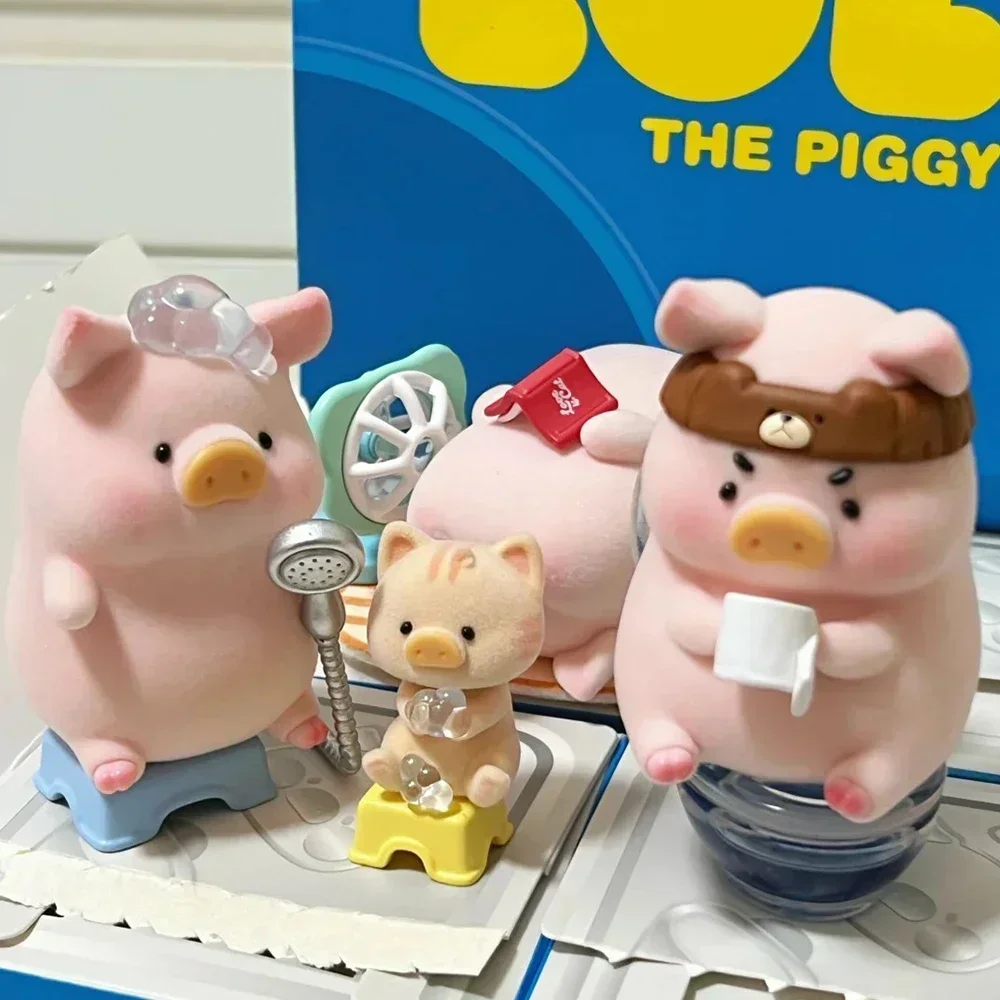 Lulu The Piggy Stay with You Series กล่องตาบอดกระป๋องหมูของเล่น Kawaii รุ่นเด็กของขวัญสาวน่ารักเครื่องประดับวันหยุดคอลเลกชัน