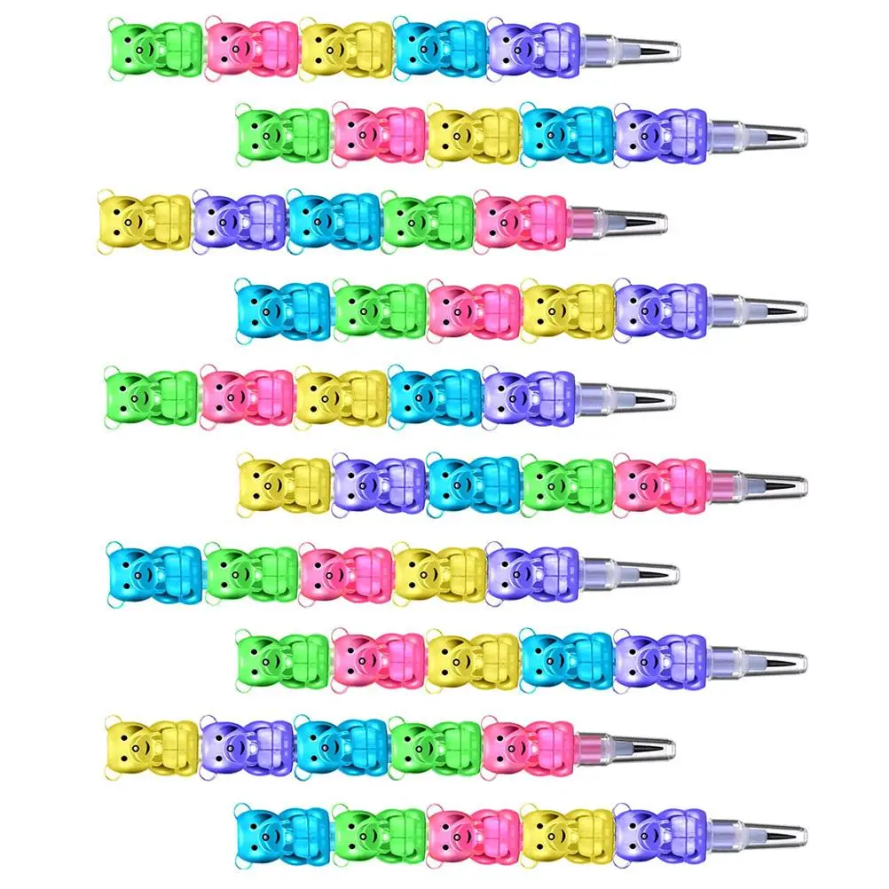 

24 Pcs Cartoon Bear Shaped Pencils Kids Students School Supplies Writing Painting Gifts Design