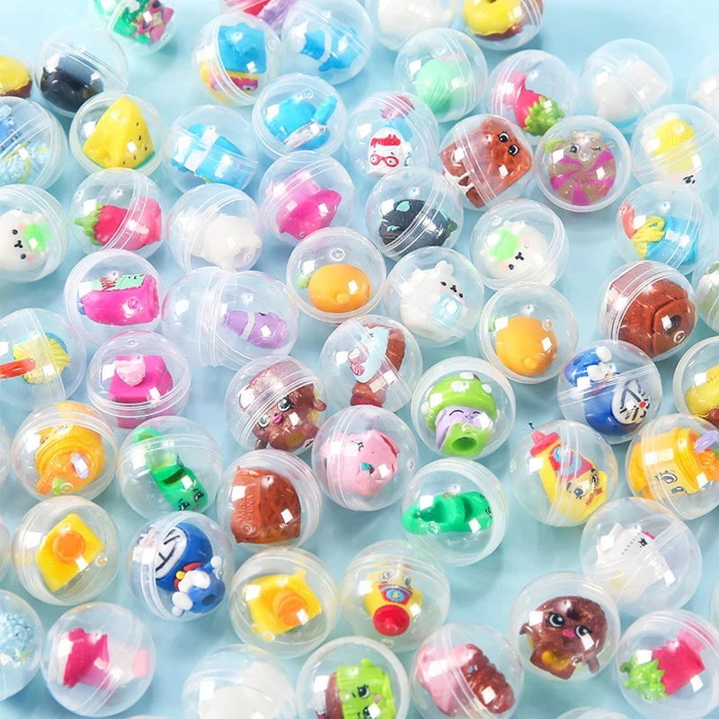 10pc 32mm Mixed Cartoon Surprise Twisted Egg Ball Toys Kids Birthday Party Favors School Prizes Guests Gift Goodies Fillers