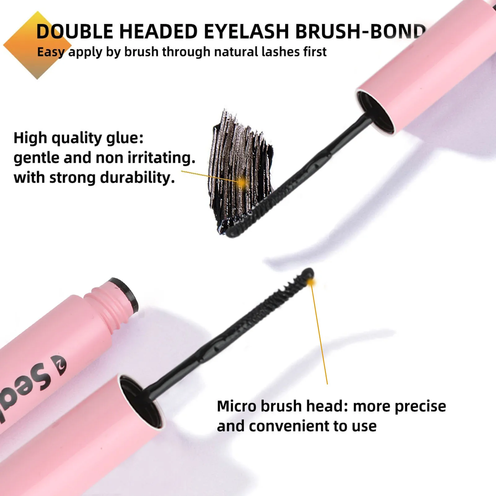 30D 200 PCS Clusters Lash Bond and Seal Makeup Tools DIY Lashes Extension kit with Lashes Gluing Glue Makeup Accessories