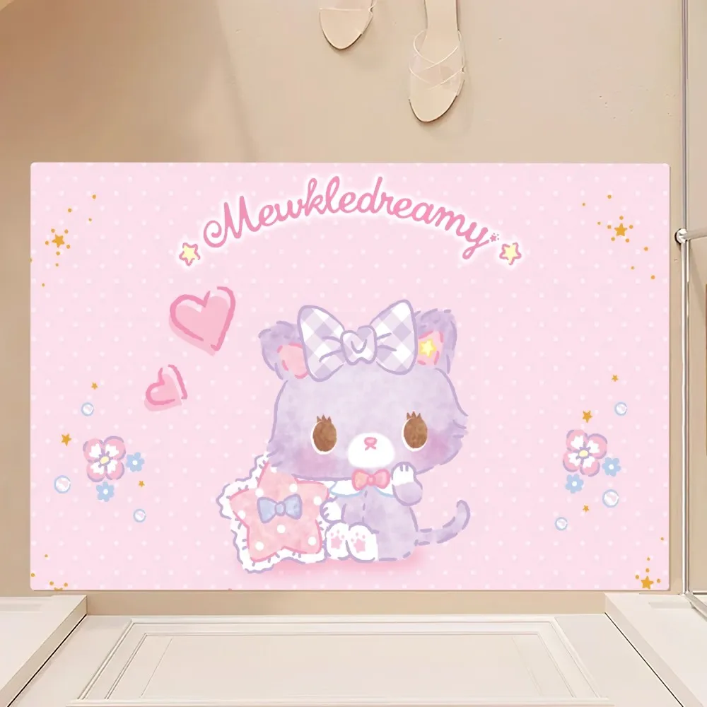 MINISO Saniro Mewkledreamy Floor Mat Bedroom Kitchen Door Bath House Super Absorbent Foot Non-slip