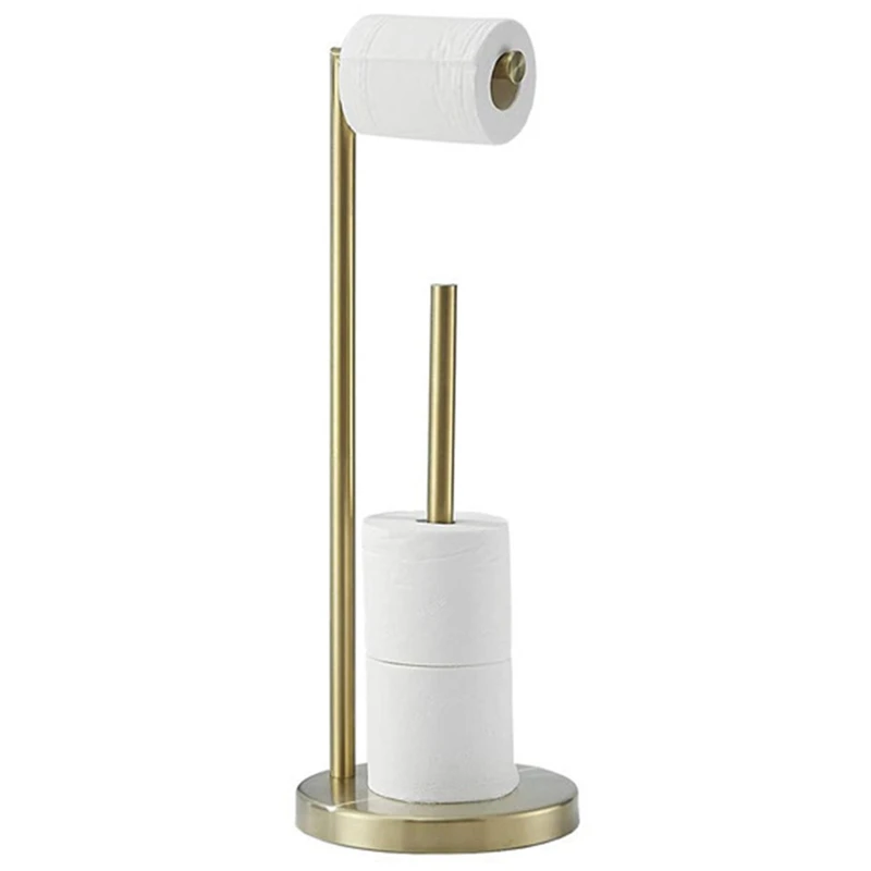 Toilet Paper Roll Holder Toilet Paper Storage Rack Featured Paper Towel Dispenser Gold For Bathroom