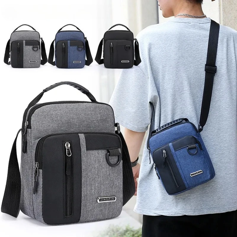 

Shoulder Bags Casual Men's Shoulder Bag Oxford Cloth Commuter Crossbody Bag Solid Color Handbag New Crossbody