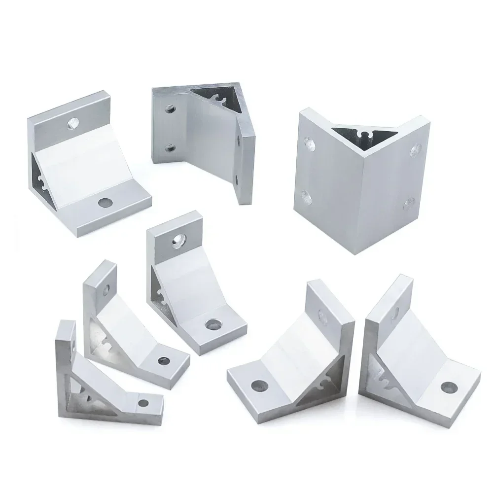 4Pcs 90 Degree Corner Angle Bracket 2020 3030 4040 4545 5050 6060 Connection Joint for V-Slot T-Slot European Aluminum Profiles