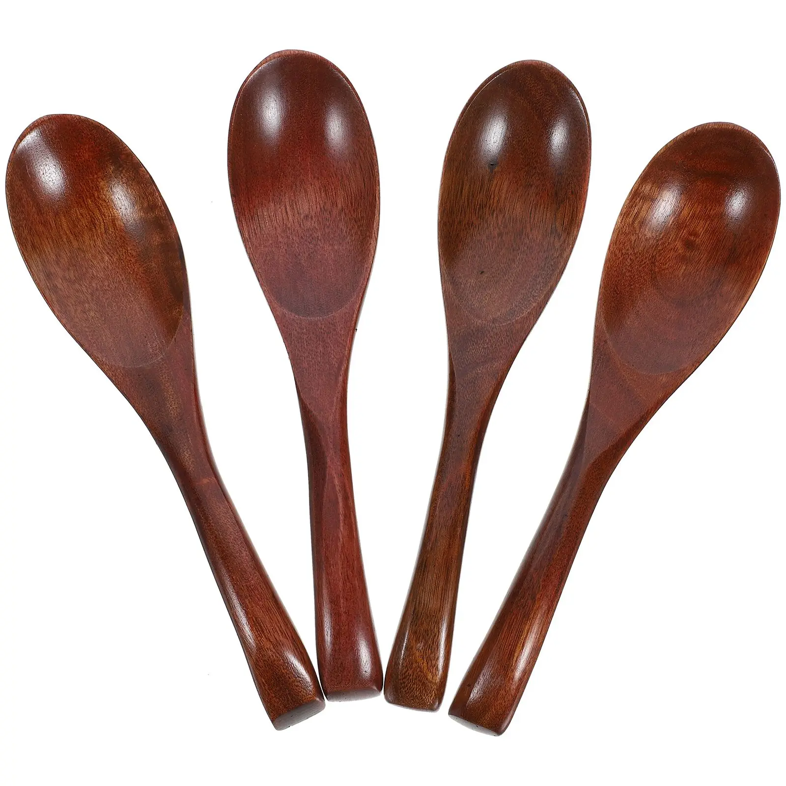 

4 Pcs Phoebe Wood Spoons 6 69 Inch Kitchen Gadgets for Soup Mixing Serving Reusable Wooden Ladle Dessert Spoon Small Tool