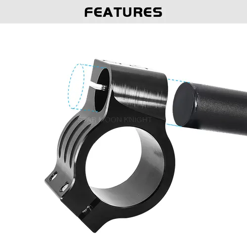 Imagen 2 del producto YZF-R1 YZF-R7 YZF-R6 YZF-R3 YZF-R25 YZF R1 R7 R6 R3 R25 para manillar Yamaha Racing Clip ajustable en Ons barra de mango de horquilla