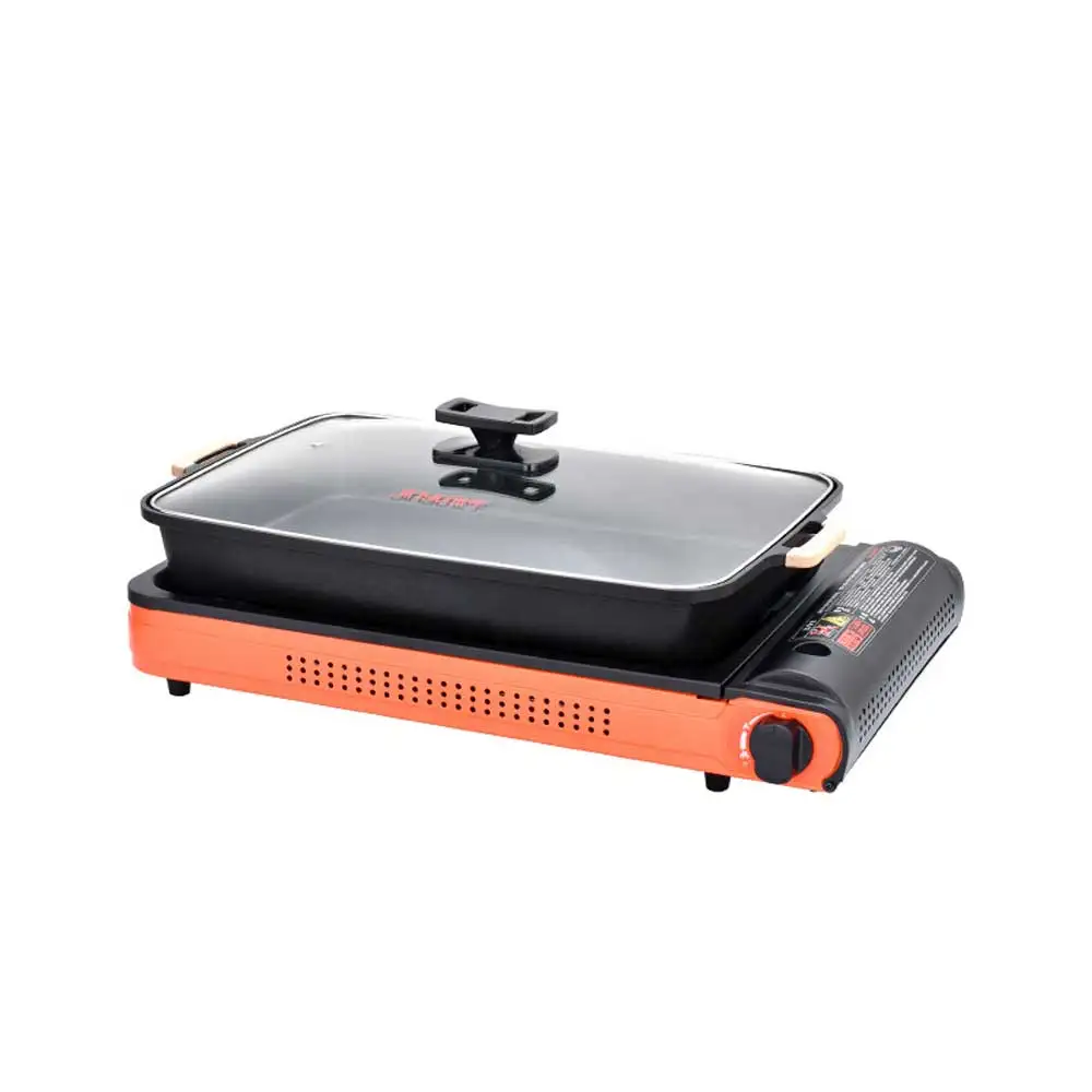 

Gas Fish Grilled Stove Commercial Cassette Barbecue Machine Household Multi Cooker Hot Pot BBQ