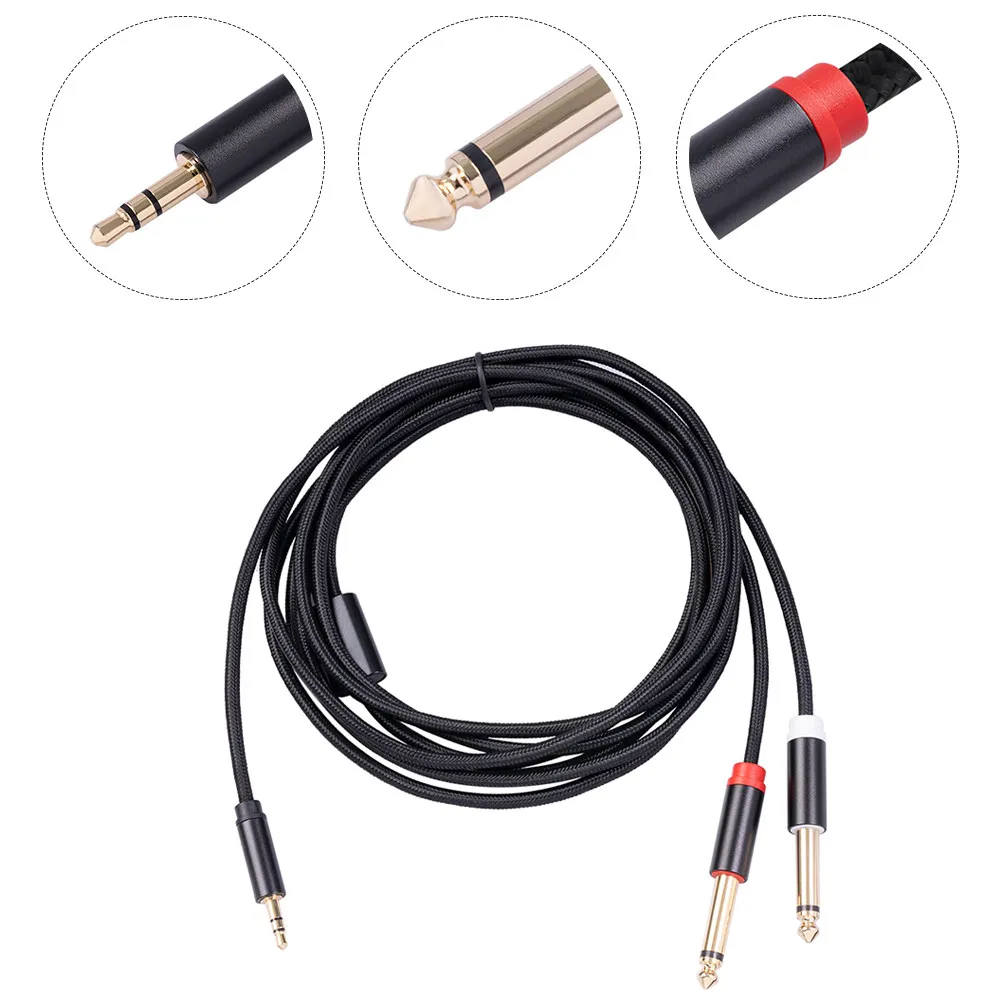 Optical Audio Cable Gold-Plated Plug Anti-Oxidation Cotton Woven Aluminum Alloy Shell Noise Shielded Durable For Electric Guitar