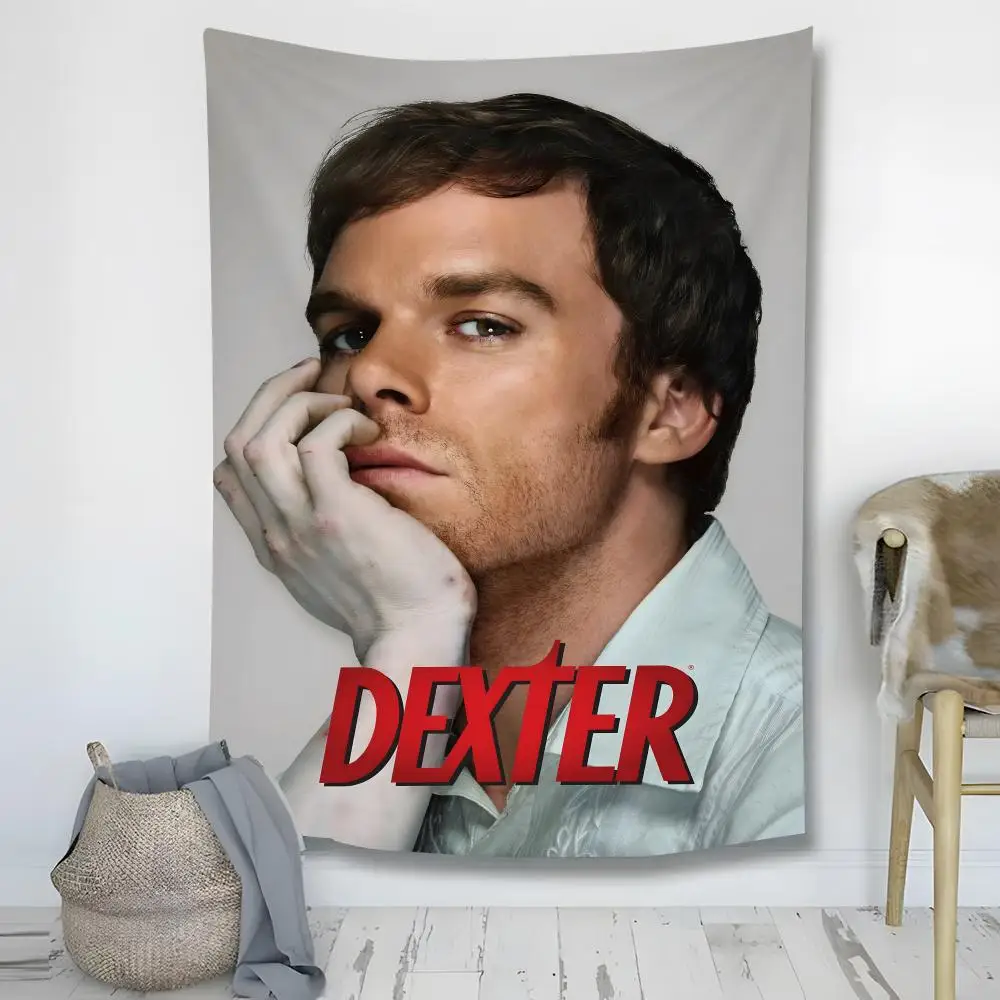 

Dexter Morgan TV Horror Series Гобелен Украшение Художественный фон из микрофибры для спальни, гостиной, бара, сада, открытого фестиваля