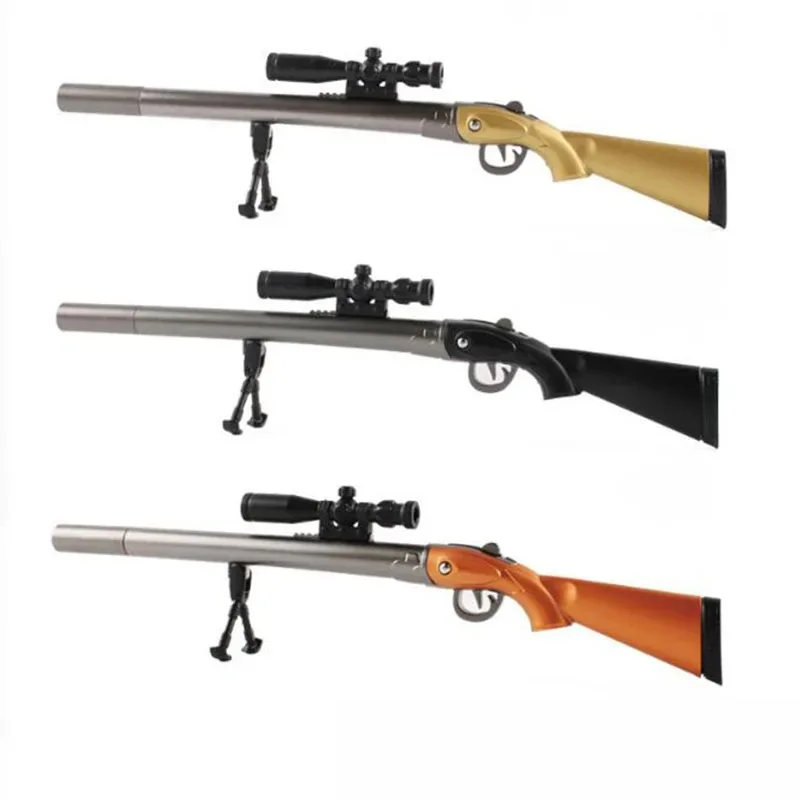 Stylo gel en forme de fusil pour enfants, arme en plastique créative, cadeaux de stylo, jouets coréens, fournitures scolaires, 0.5mm, 1 pièce