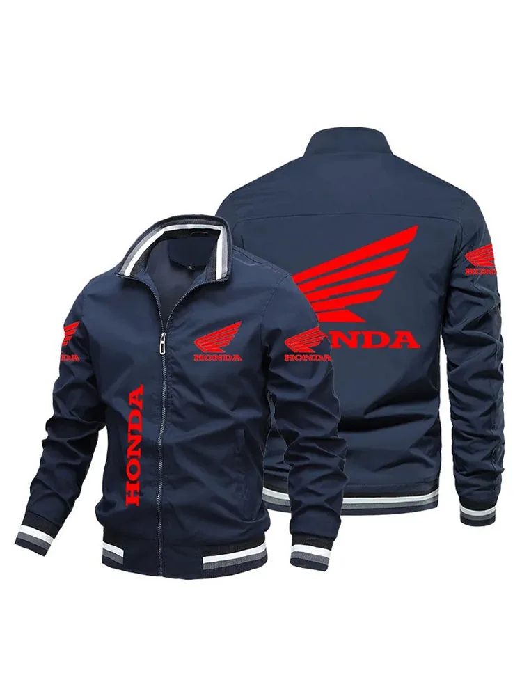 AliExpress 2025 Men's Honda Racing Jacket, Fashionable, Casual, Loose Motorcycle Jacket, Outdoor Sports, Cycling Racing Team Clothing