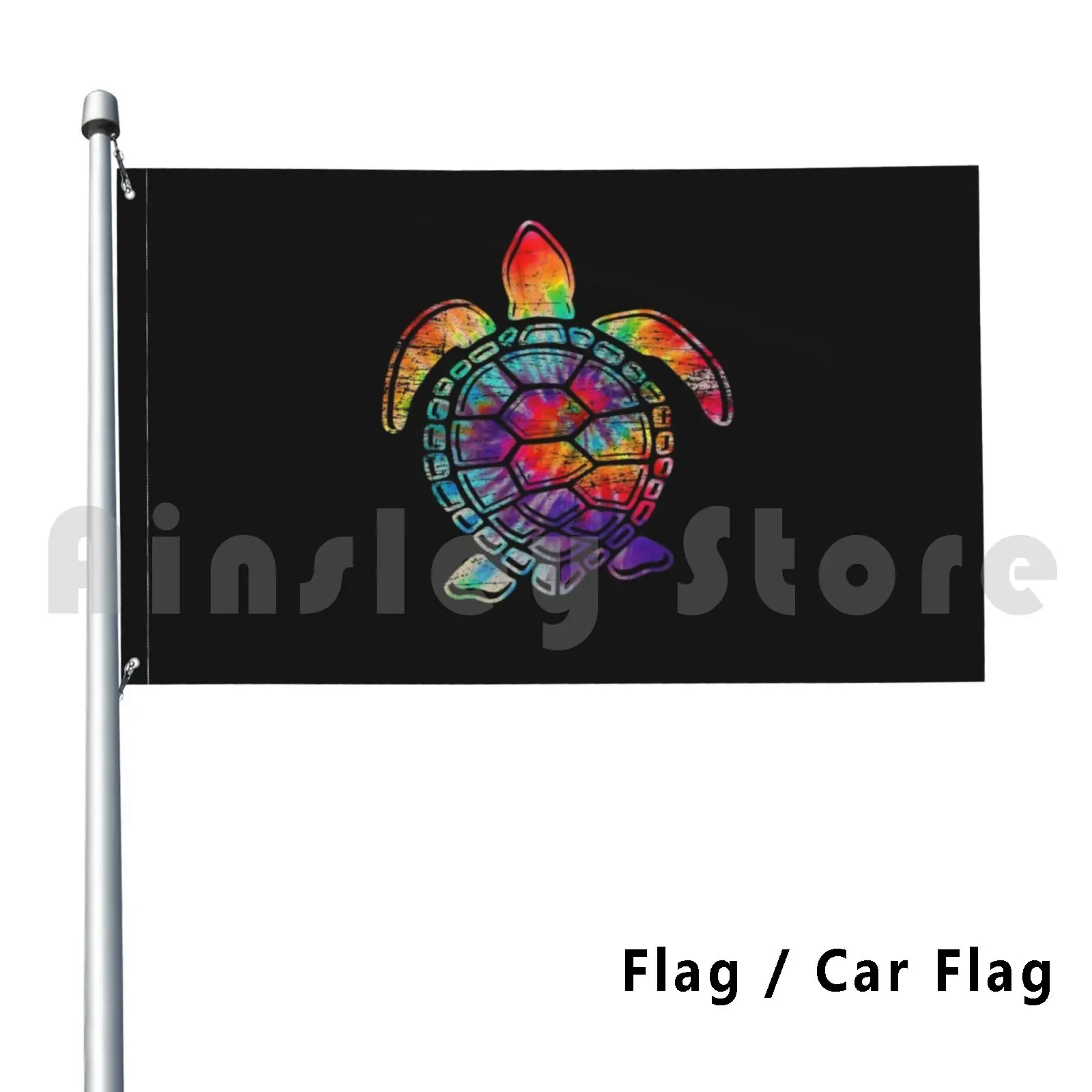 Turtle Outdoor Decor Flag Car Flag Turtle Sea Creature Sea Turtle Tortoise Shell Reptile Sea Ocean Beach Animal