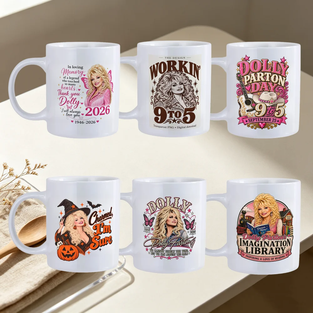 for Famous Music Singer Dolly Parton New Peripheral Ceramic Mug Souvenir Desktop Ornament Exquisite Fans Gift Sending Friends