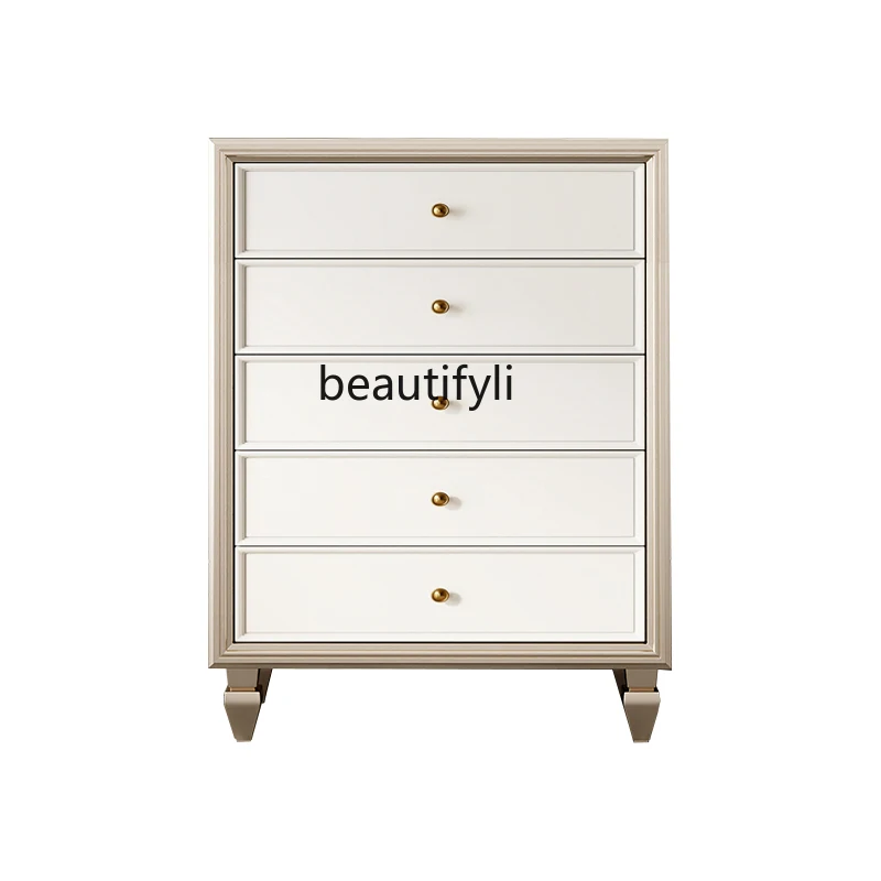 

American Paint Storage Drawer Sideboard Cabinet Simple Modern Bedside Living Room Bedroom Storage Chest of Drawers