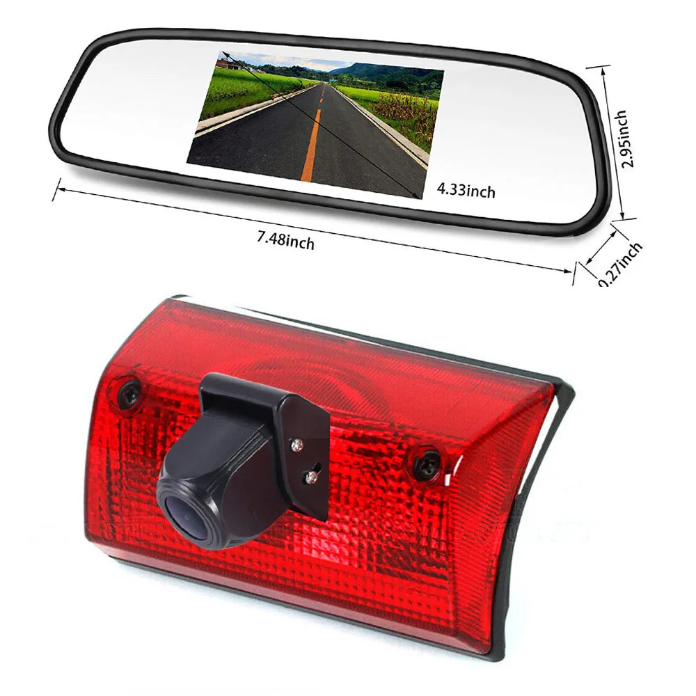 

Car reverse Camera+4.3"Mirror for Mercedes-Benz Sprinter W901 W902 W903 W904 1996-2006 CCD waterproof brake light 0028206056