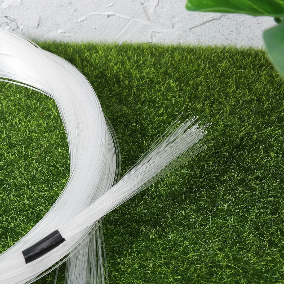 100 قطعة 0.75 مللي متر 2 متر Led الألياف البصرية ضوء عالية الشفافية توفير الطاقة ستارة مزخرفة شاشة شلال الطرف