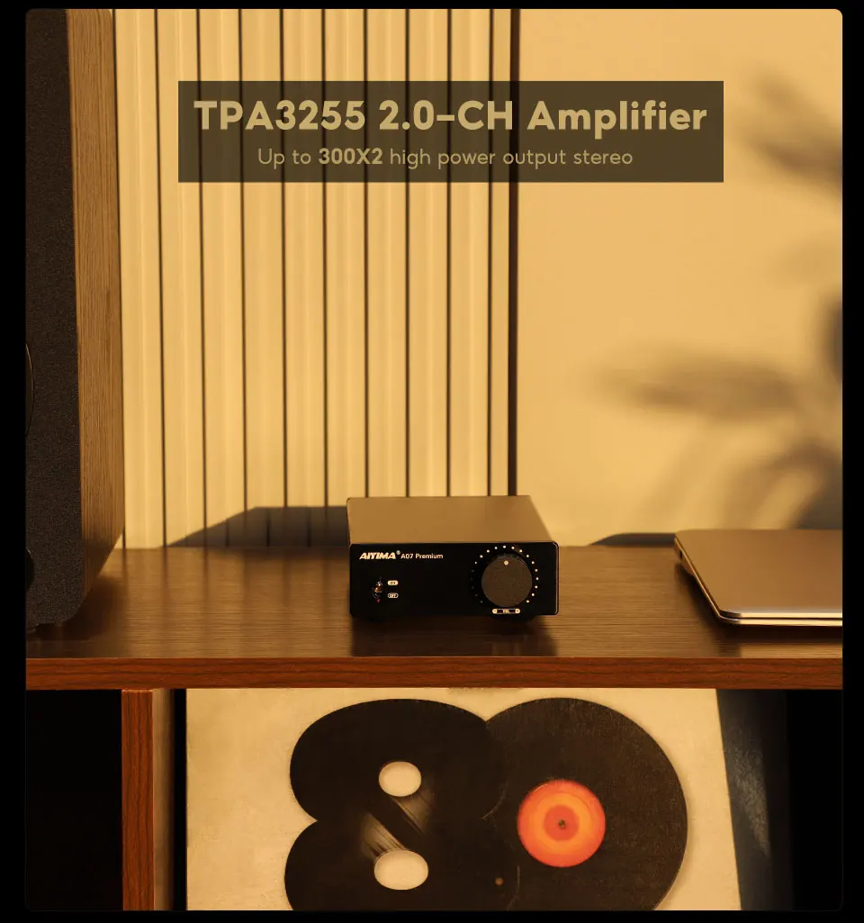AIYIMA A07 Premium Amplifier TPA3255 Power 300Wx2 Class D Digital Audio Amp HiFi 2 Channel Stereo Sound Hifi Home Amplifiers