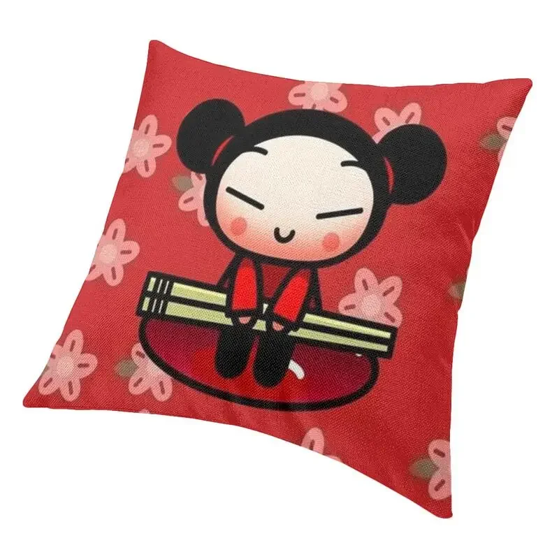 Personalized Custom Pucca Anime Manga Pillow Covers Decorative Nordic Cushion Cover Car Pillowcase  Printing