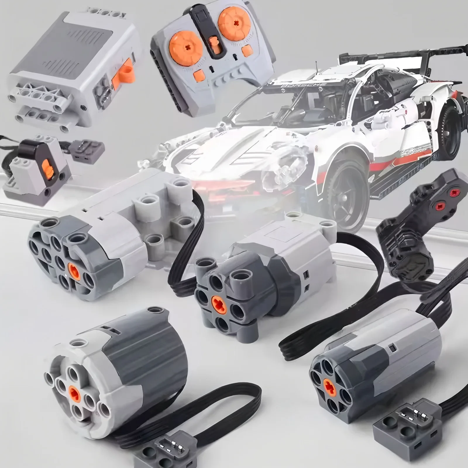 Verbessertes M/L/XL/Servo-Motor-Power-Functions-Set mit hohem Drehmoment, technische Bausteine, kompatibel mit Spielzeug der großen Marken – Detail 1
