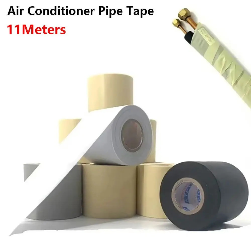 1Pcs 9-11m Duct Sealing Tape PVC Waterproof PVC Insulation Bandage Sunscreen 60mm Air Conditioner Pipe Tape