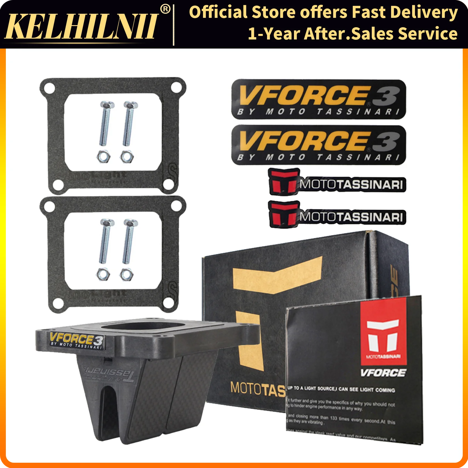 

VForce 3 Reed valve Assembly v302 Fits Yamaha YZ125 1995-2004 V302A Suzuki RM125 1989-2008 V302B 79-0831 Reed valve