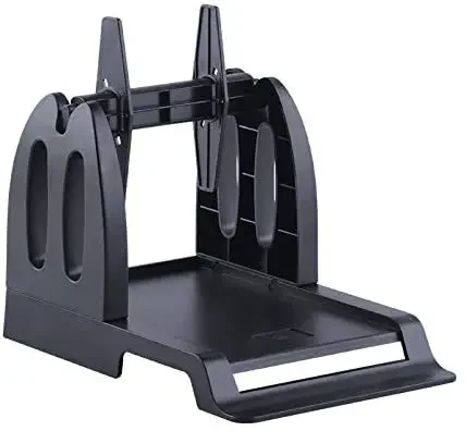 Externe Rolle Label Halter für Desktop Barocde Label Drucker Für Argox Datamax TSC Godex Zebra Drucker (schwarz)