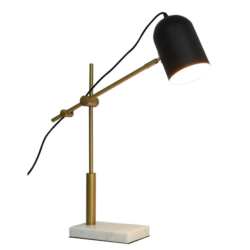 AIGESI Modern Marble Table Lamp LED Simple Design Creative Desk Light Decorative Living Room Study Bedroom Bedside