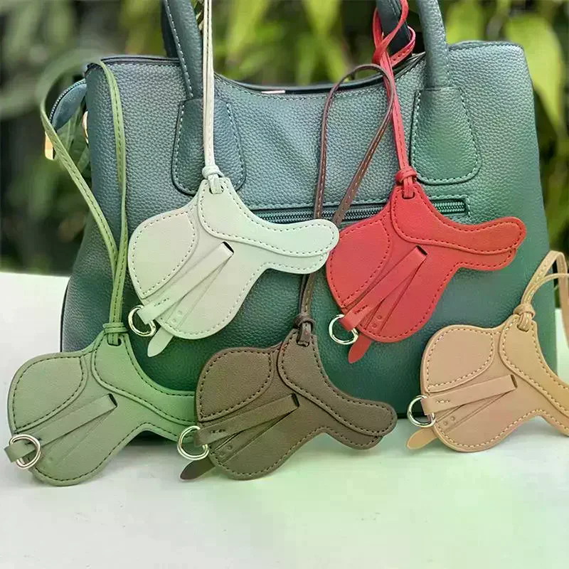 /HTF/Elegance Crafted Bag Charm - Statement Piece Made With Premium Thick PU Leather, Palmsize Equestrian