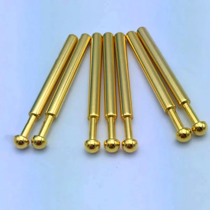 10/50PCS UB189-D Sonda di Prova a Molla Pin di Prova Pogo Pin PCB Strumento di Prova Lunghezza 36.5mm Pin Diametro 3.16mm Testa Rotonda Dia 4.0mm Strumento di Prova